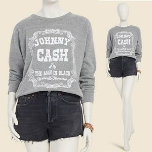 Anthropology LETLUV Johnny Cash vintage Sweatshirt.